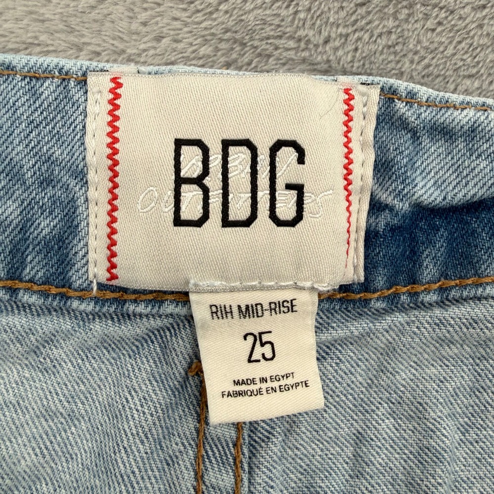 BDG Women's Blue Rih‎ Extreme Baggy Mid-Rise Relaxed Fit Jeans Women's Size 25 - Picture 7 of 16